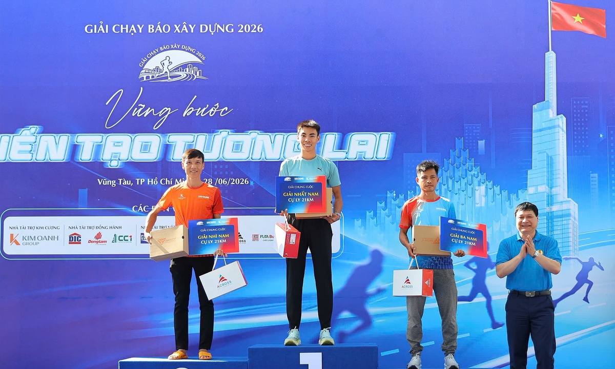 GG88 Việt Nam chúc mừng Anh Khôi vô địch cự ly 21km giải Báo Xây dựng 2026 - hình ảnh - playgg88.vip
